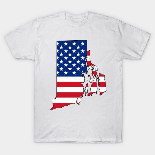 Rhode Island USA T-Shirt by somekindofguru